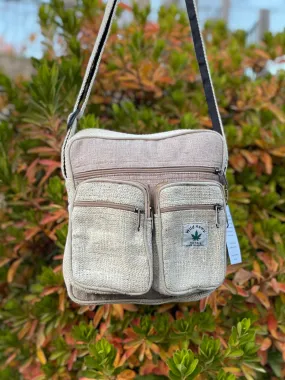 100% Hemp Unisex Laptop Bag Cross Body Shoulder Bag