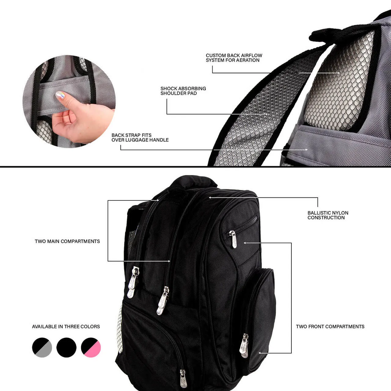 Bears Backpack | Chicago Bears Laptop Backpack- Gray