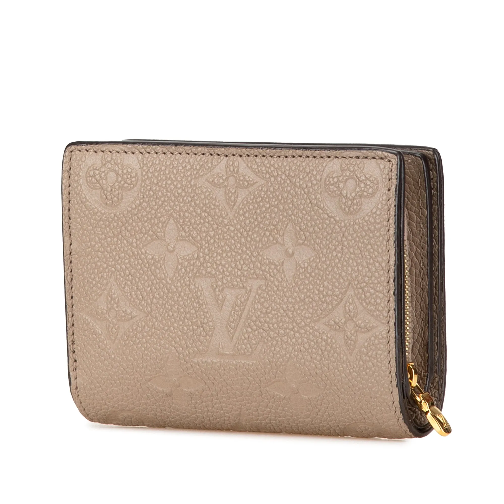 Beige Louis Vuitton Monogram Empreinte Clea Small Wallet