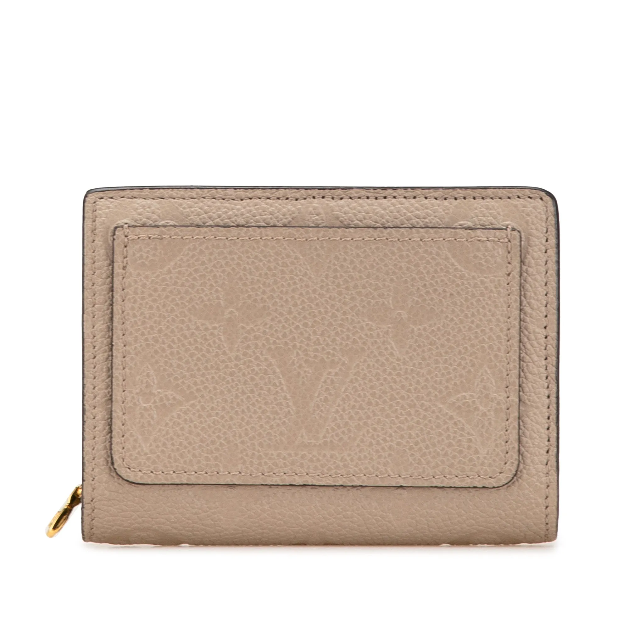 Beige Louis Vuitton Monogram Empreinte Clea Small Wallet