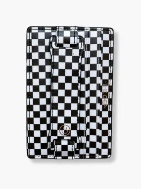 Black Checkered Hoop Phone Wallet