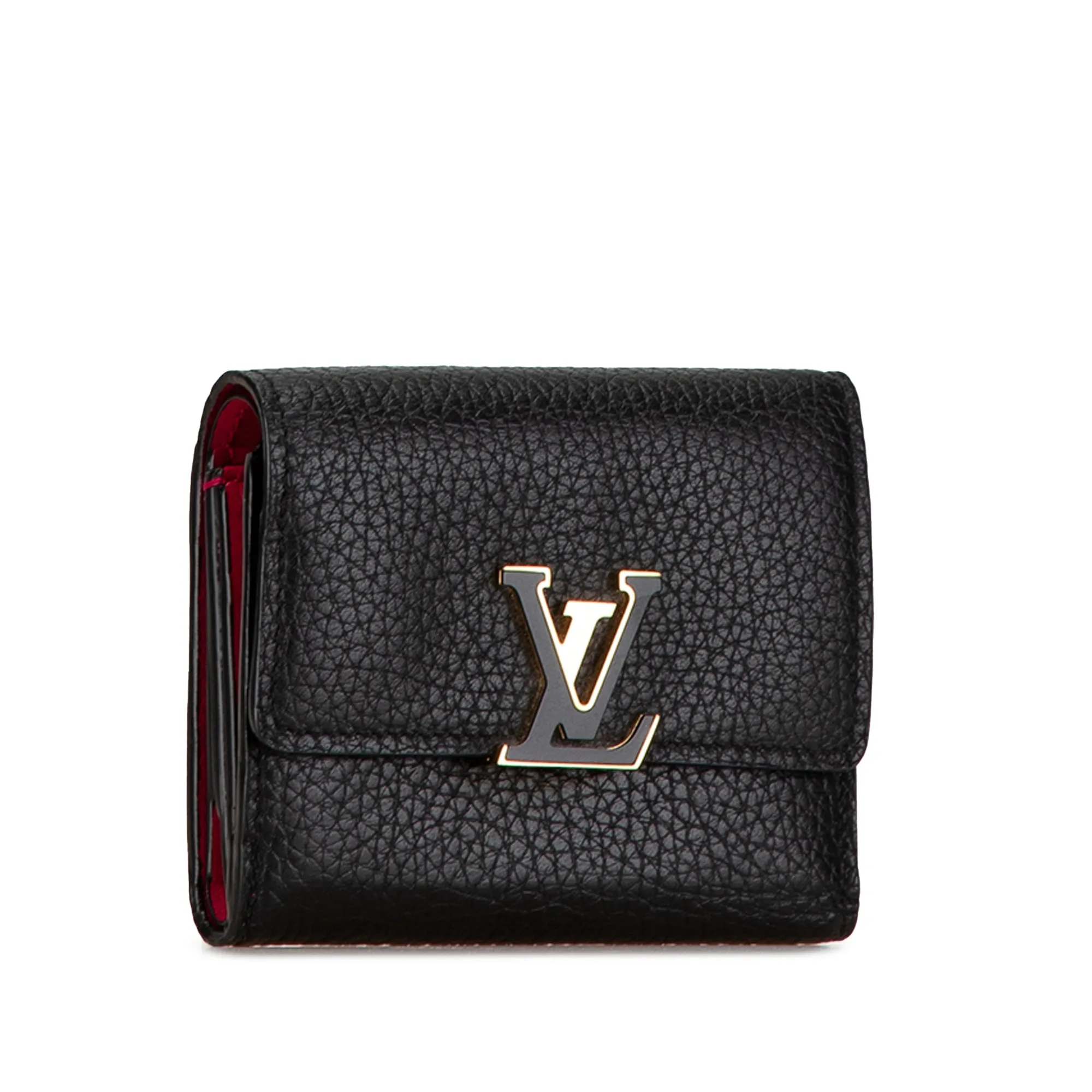 Black Louis Vuitton Taurillon Capucines XS Wallet