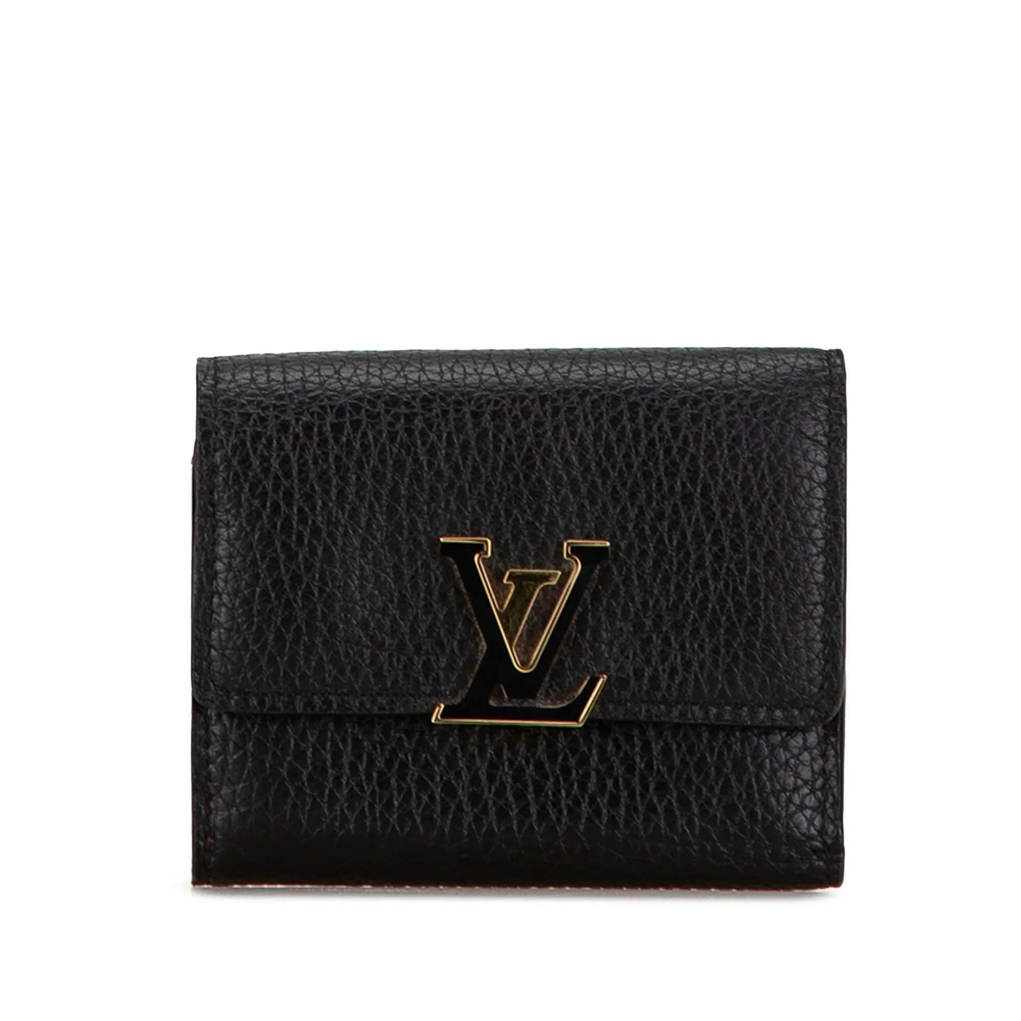 Black Louis Vuitton Taurillon Capucines XS Wallet