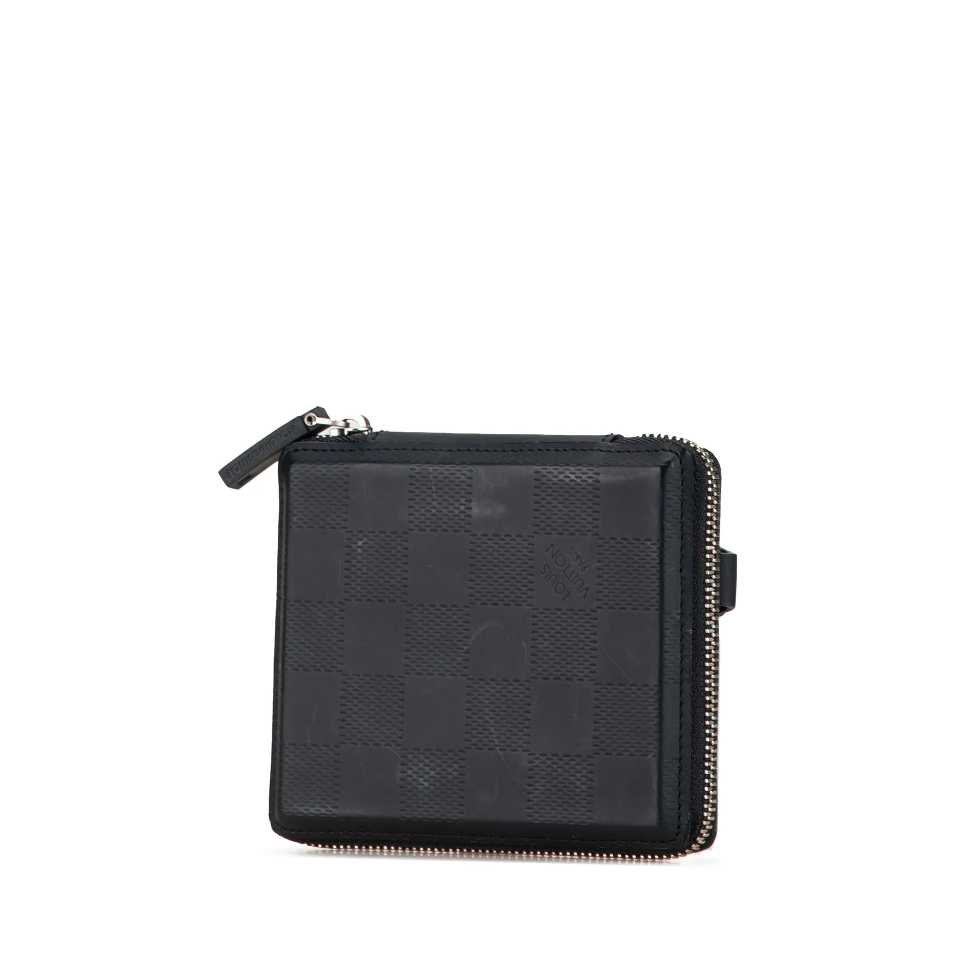 Blue Louis Vuitton Damier Glace Petit Monnaie Small Wallets