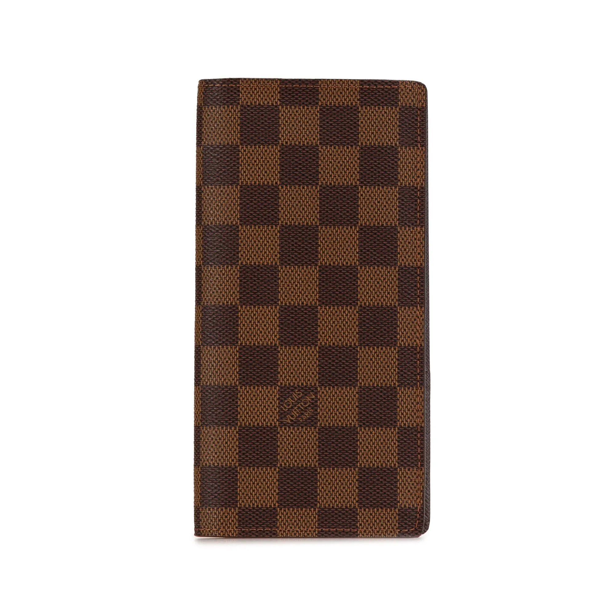 Brown Louis Vuitton Damier Ebene Brazza Wallet