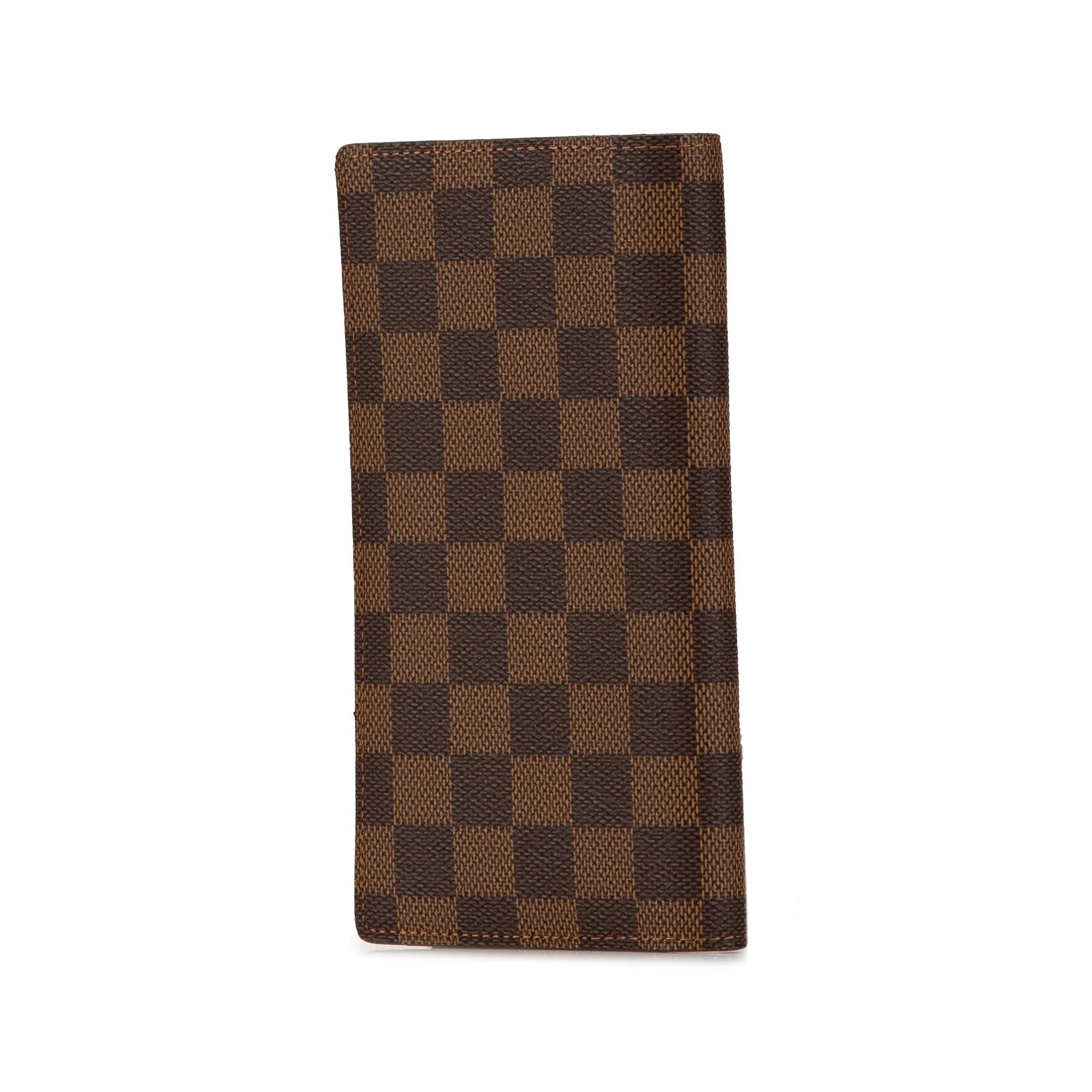 Brown Louis Vuitton Damier Ebene Brazza Wallet