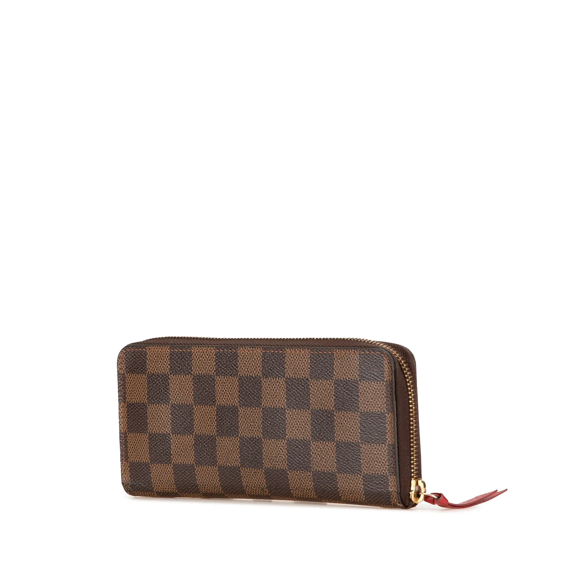 Brown Louis Vuitton Damier Ebene Clemence Wallet
