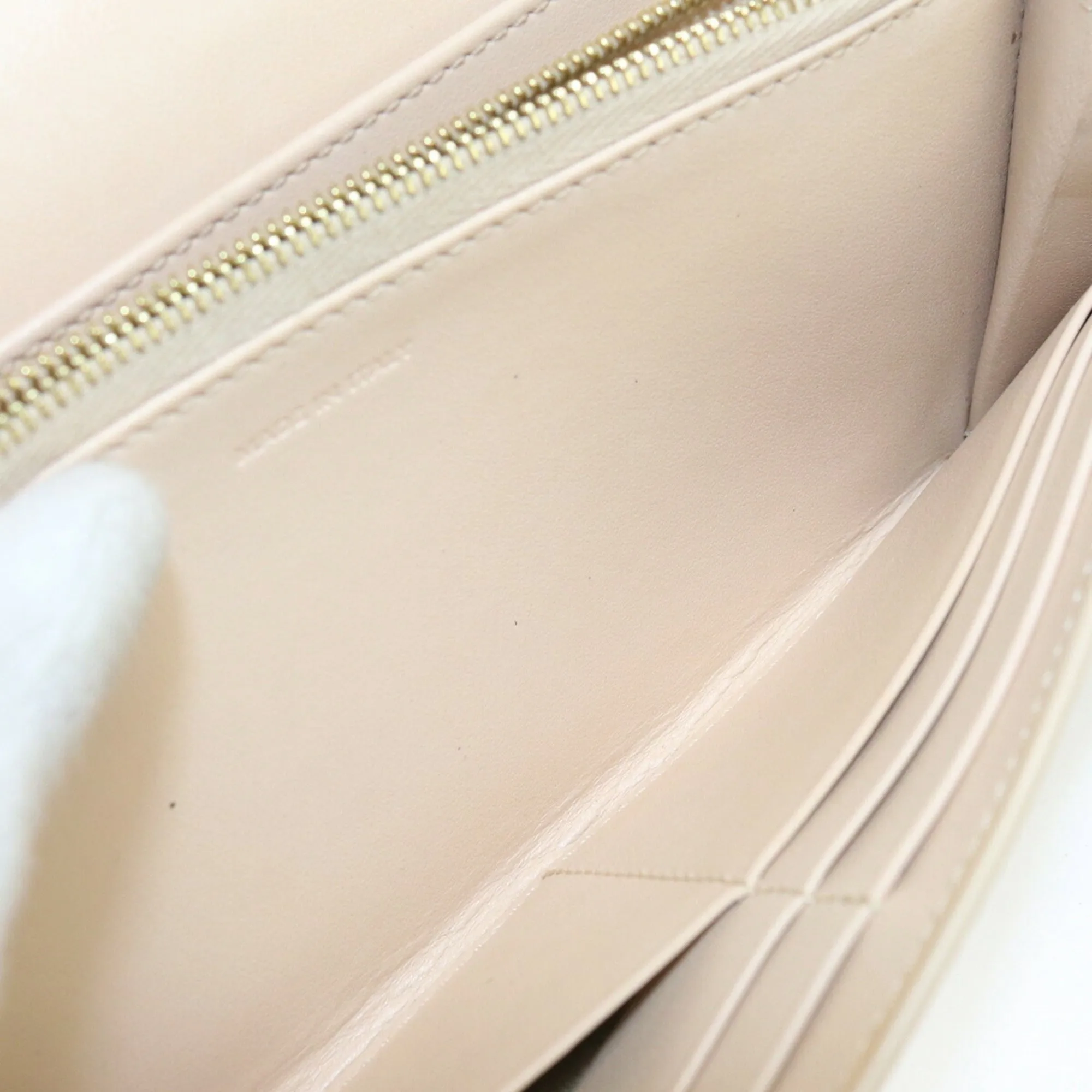 Celine Large Flap 73004757 Long Wallet with Folded Coin Purse Leather Ladies