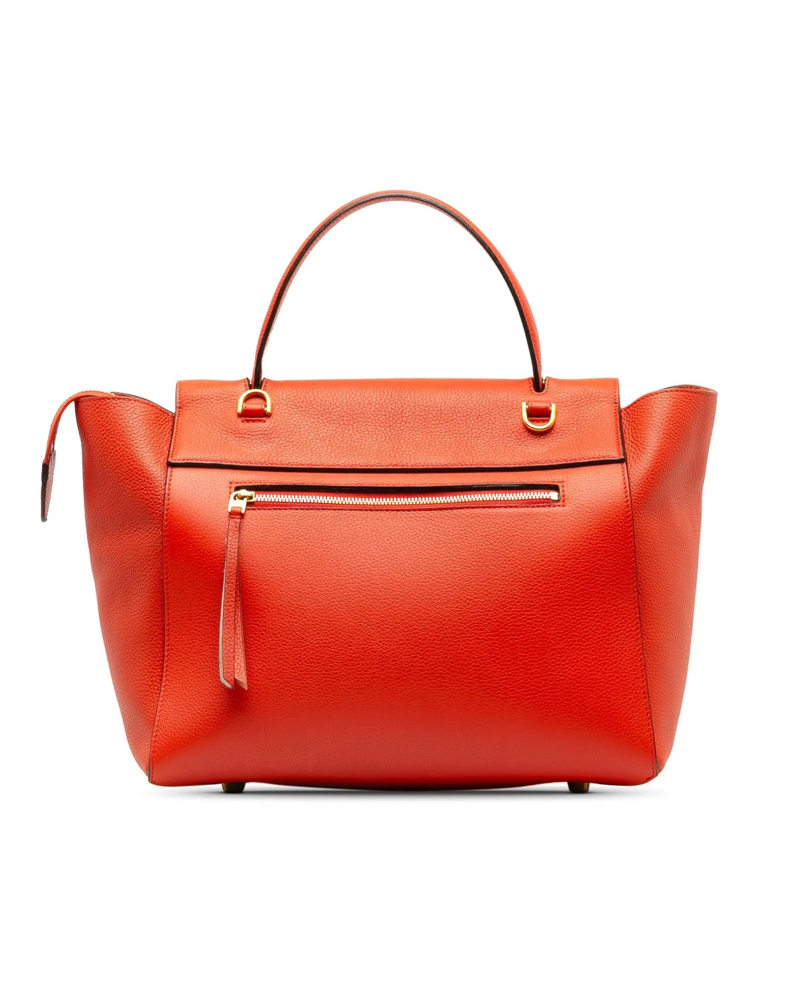 Celine Small Belt Bag in Red Grained Calfskin Leather