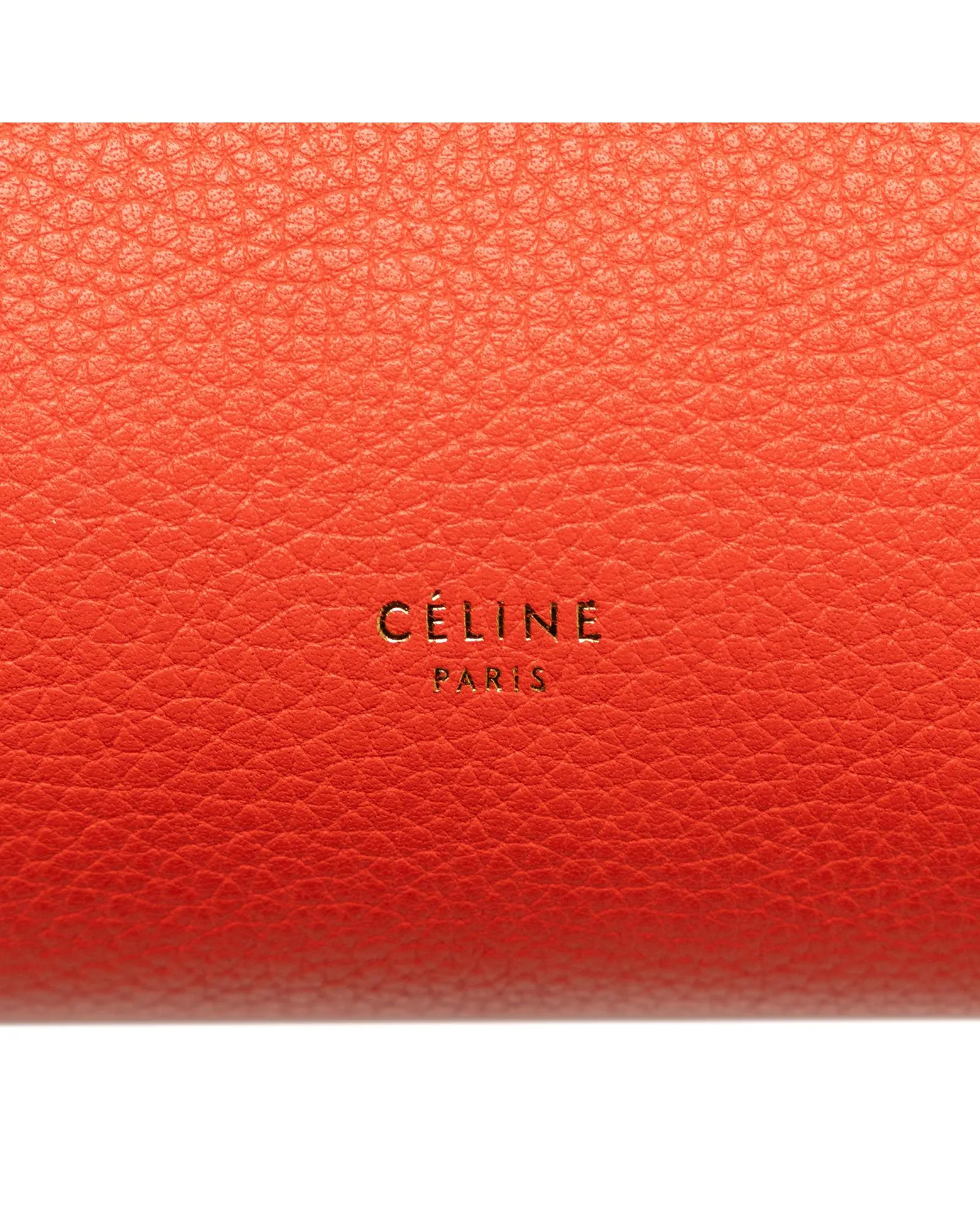 Celine Small Belt Bag in Red Grained Calfskin Leather