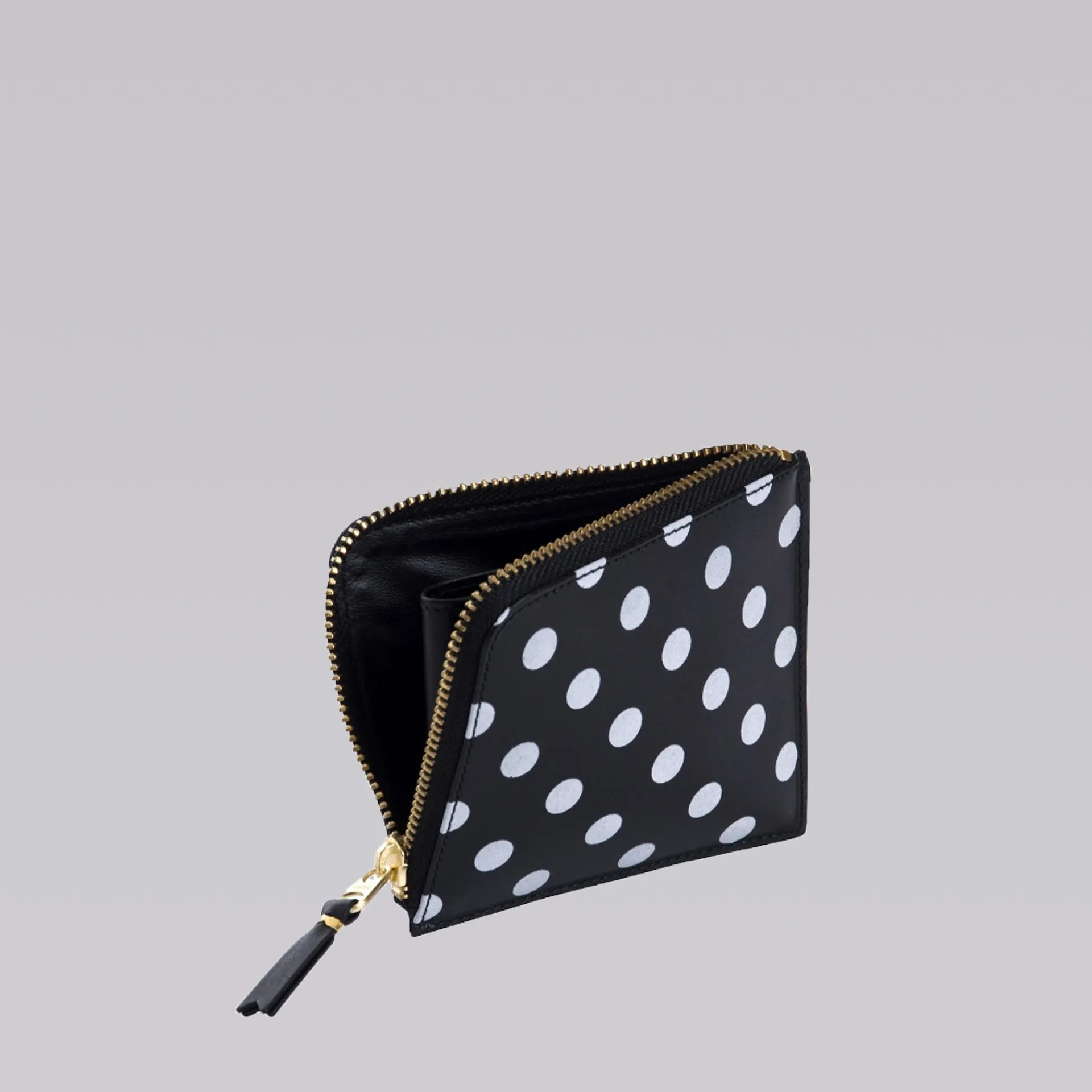 COMME DES GARCONS WALLET SA3100 POLKA DOTS BLACK