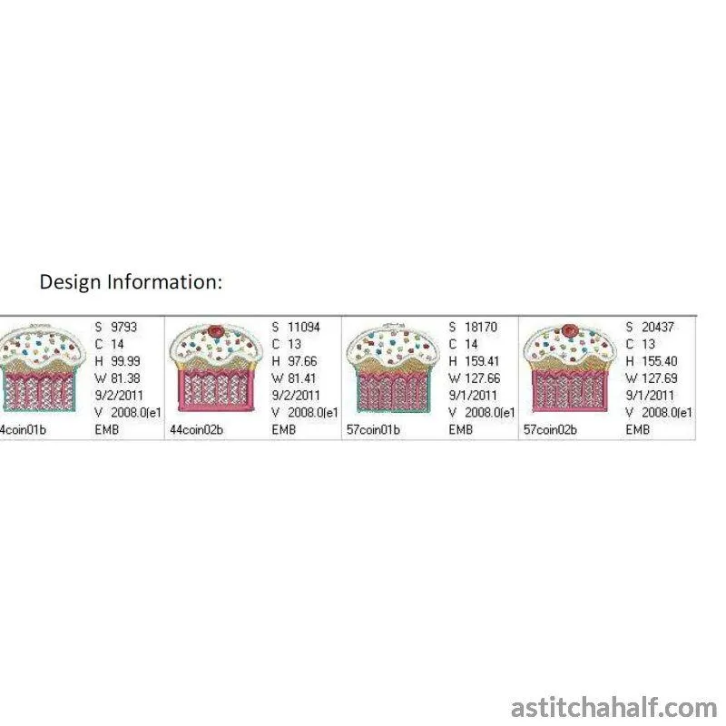 Cupcake Sprinkles Coin Purse