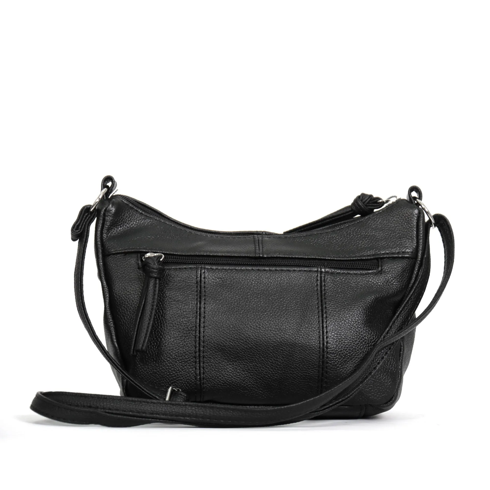 Hot Leathers Leather Purse with Two Zipper Pockets PUA1060