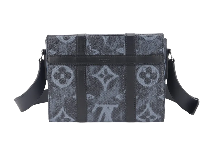 LOUIS VUITTON TRUNK MESSENGER (M57271) MONOGRAM PASTEL NOIR CANVAS WITH DUST COVER AND BOX