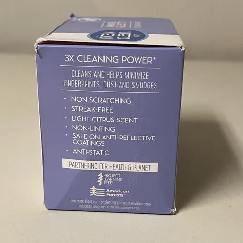 Nice 'n Clean SmudgeGuard Lens Cleaning Wipes (100 Total Wipes) | Pre-Moistened