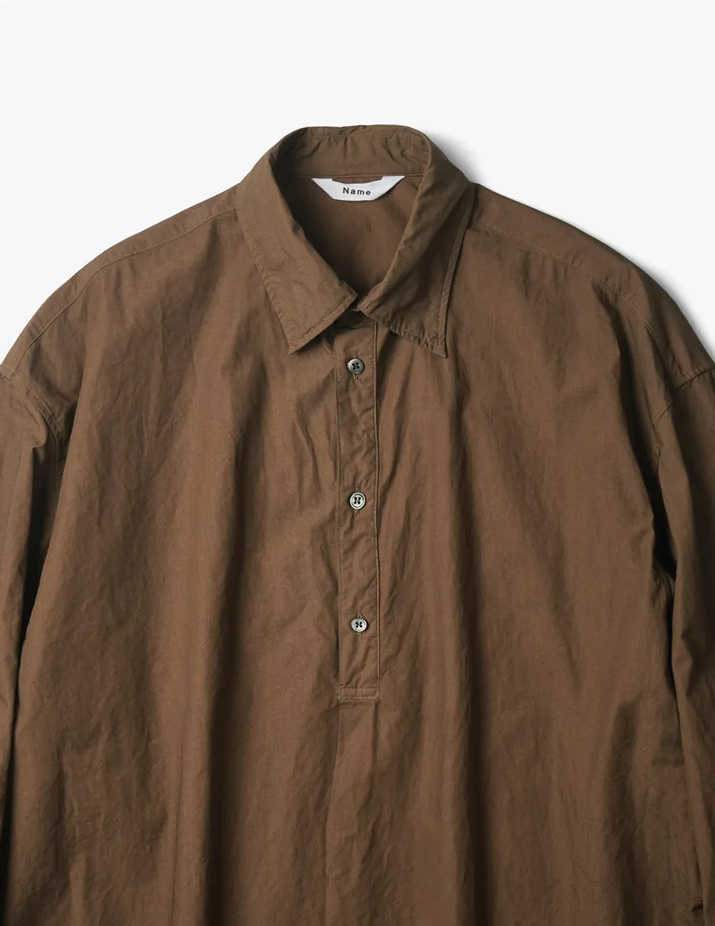 NMSH-003 COTTON GARMENT DYE PULLOVER SHIRT