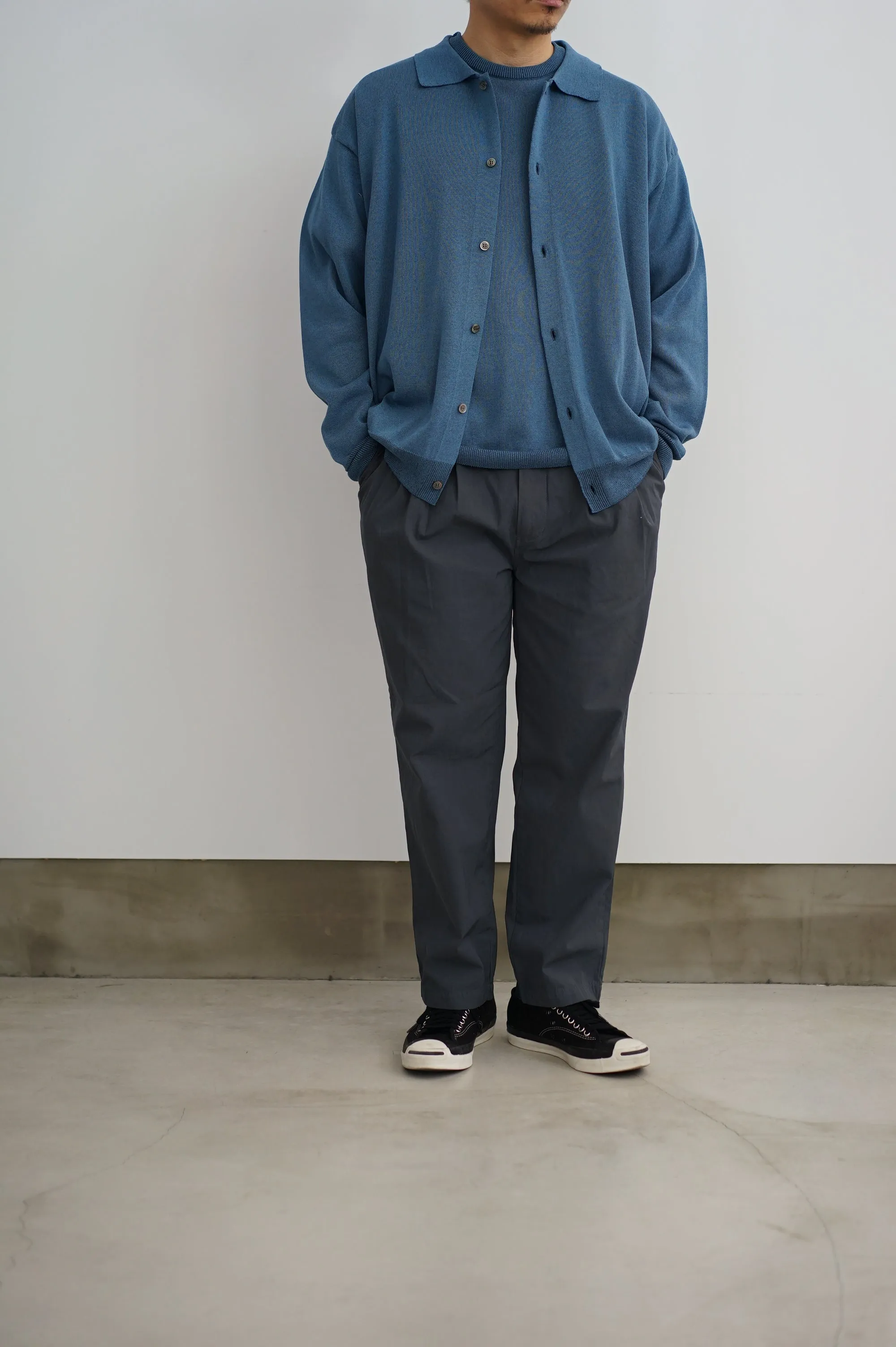 PT02241 GARMENT-DYE 4 TUCK PANTS