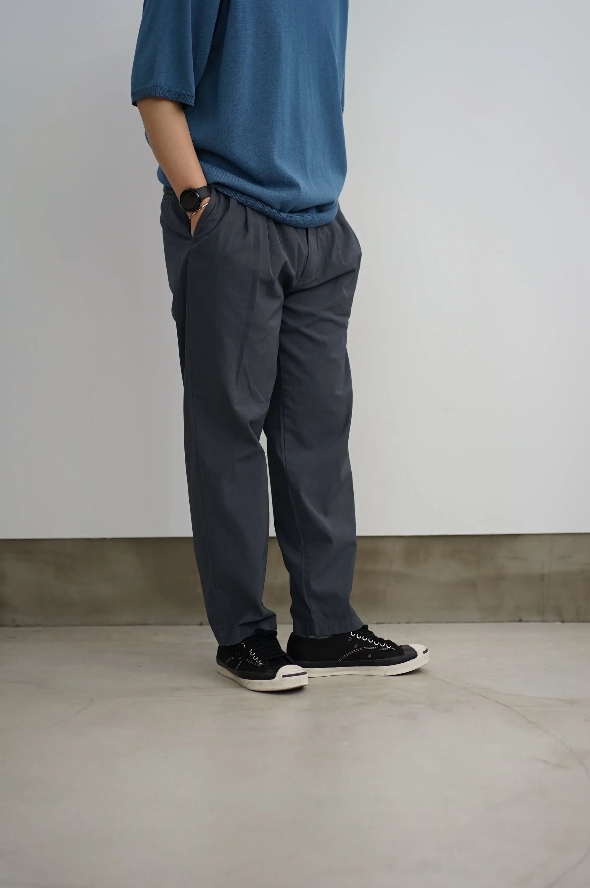 PT02241 GARMENT-DYE 4 TUCK PANTS