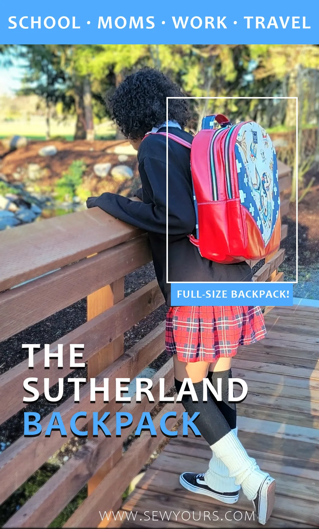 Sewing Pattern with video | The Sutherland Backpack