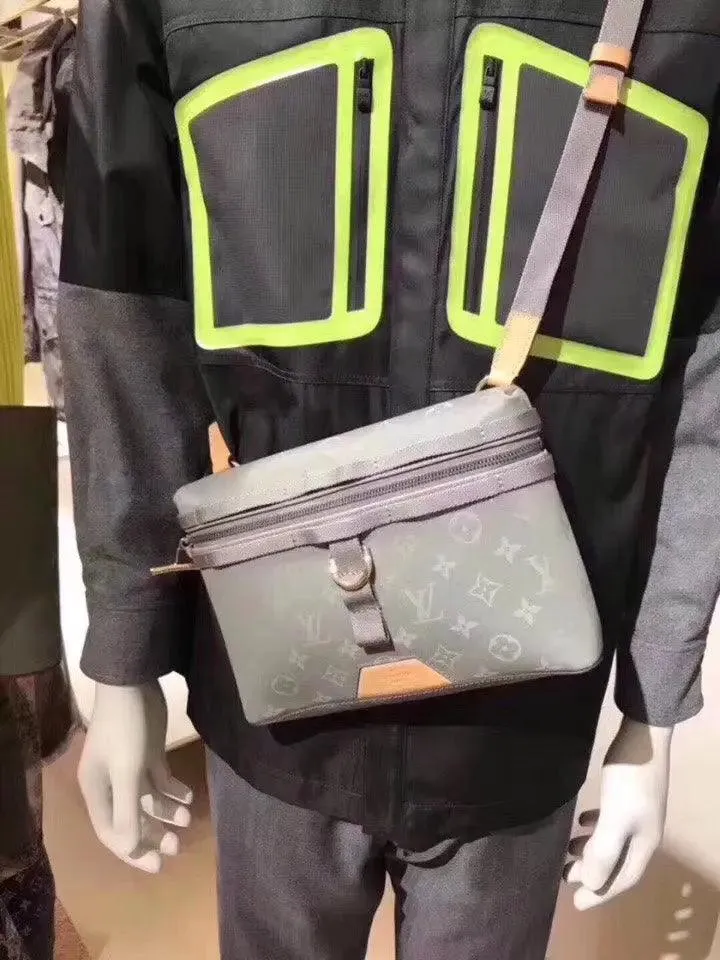 SO - New Fashion Women's Bags LV Messenger Monogram Titanium A0101