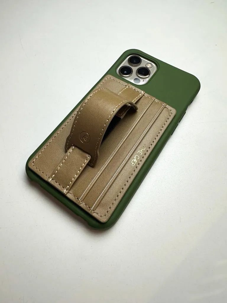 Tan Hoop Wallet Sticky Back - FINAL SALE