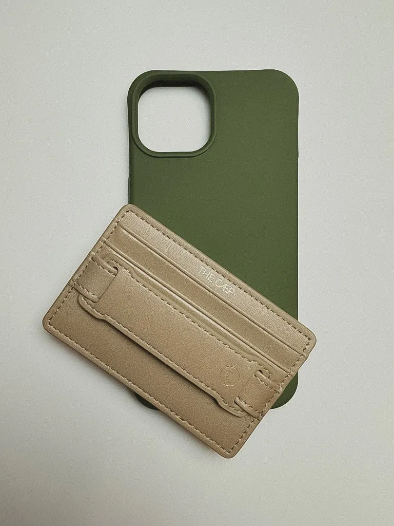 Tan Hoop Wallet Sticky Back - FINAL SALE