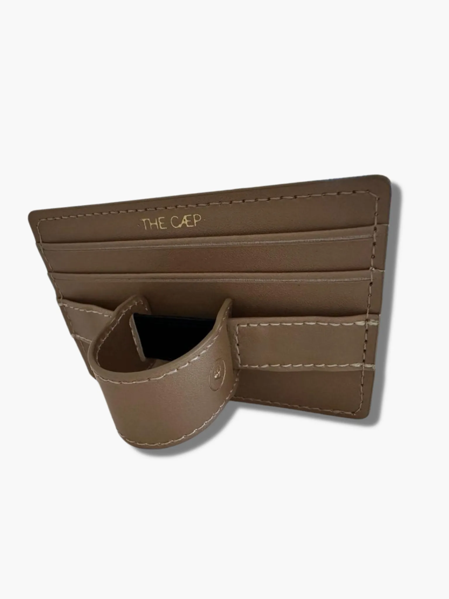 Tan Hoop Wallet Sticky Back - FINAL SALE