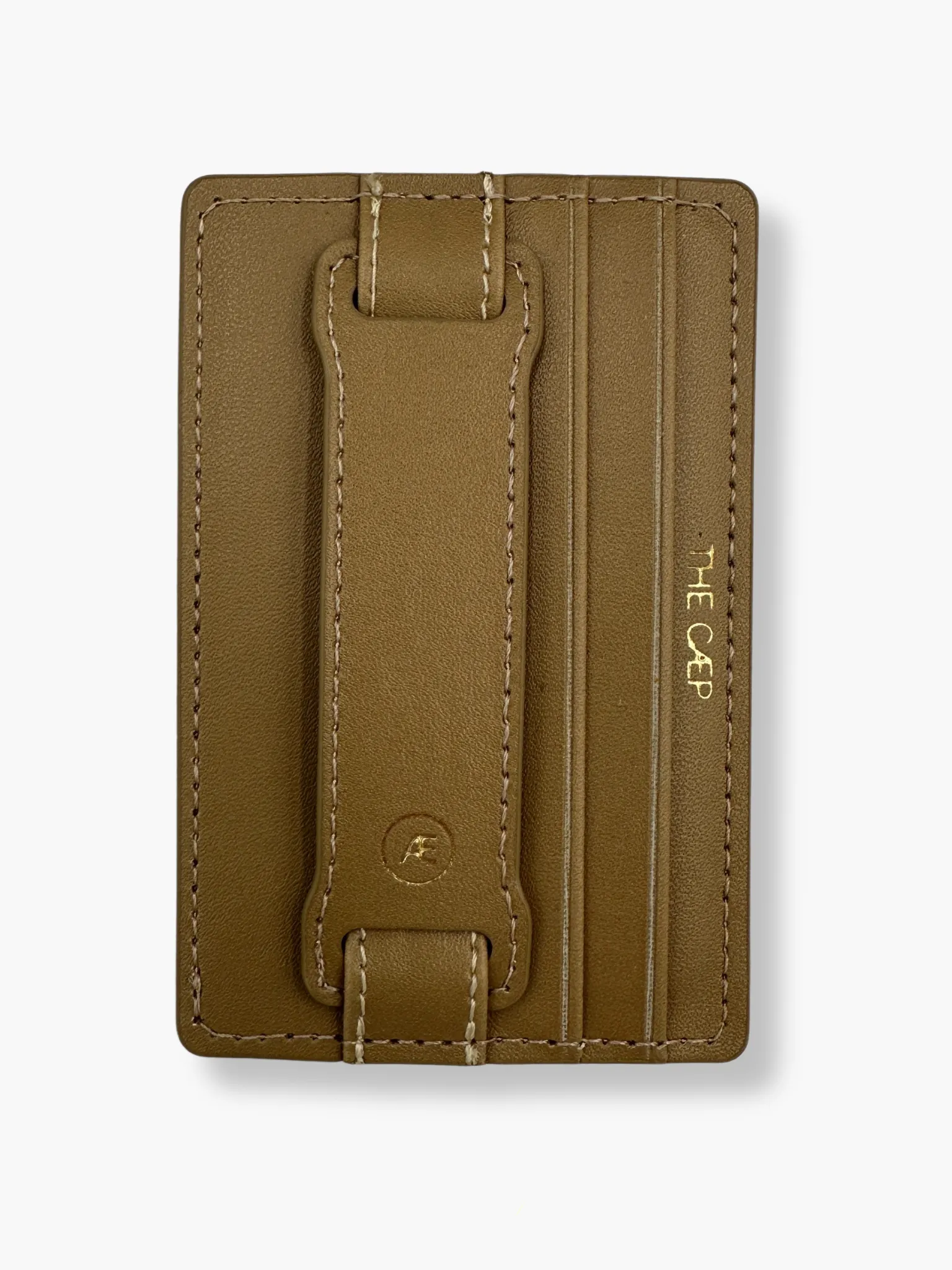 Tan Hoop Wallet Sticky Back - FINAL SALE
