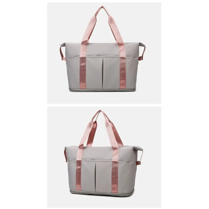 Women Travel Duffel Bag Large Expandable Weekender Carry-on Tote Gym Workout Bag Overnight Bag Mommy Hospital Bag