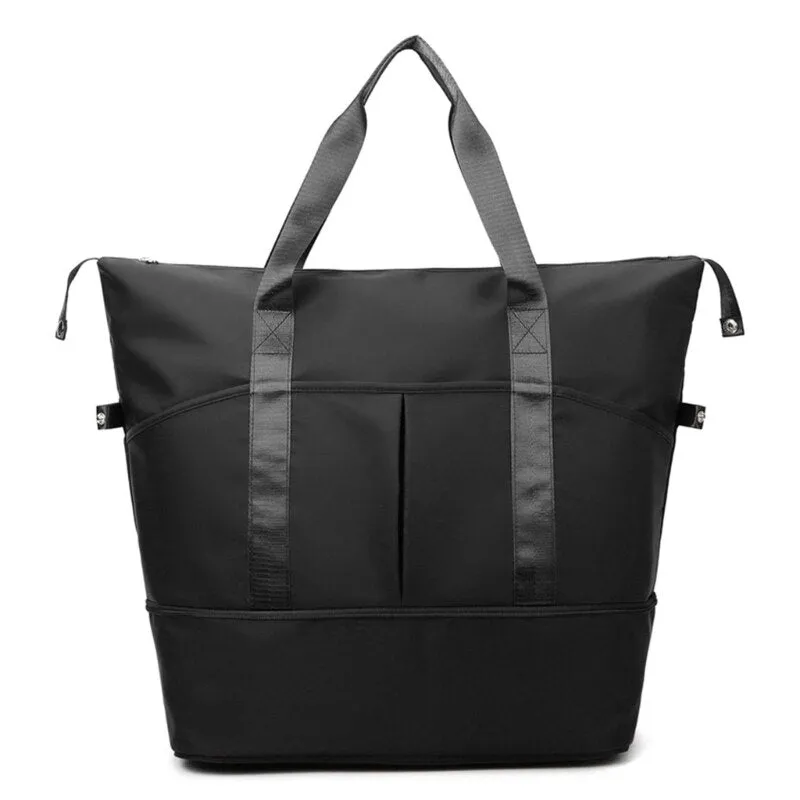 Women Travel Duffel Bag Large Expandable Weekender Carry-on Tote Gym Workout Bag Overnight Bag Mommy Hospital Bag