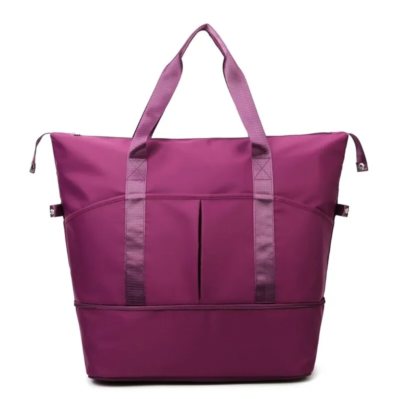 Women Travel Duffel Bag Large Expandable Weekender Carry-on Tote Gym Workout Bag Overnight Bag Mommy Hospital Bag